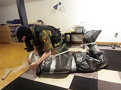Trash bag bondage