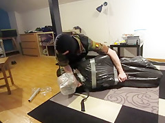Trash bag bondage