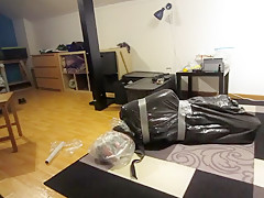 Trash bag bondage
