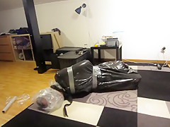 Trash bag bondage
