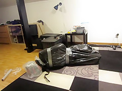 Trash bag bondage