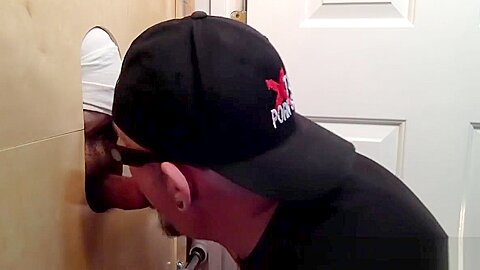 Trucker At The Gloryhole With a Load Of Cum