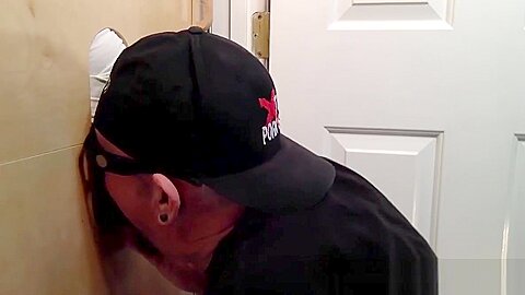 Trucker At The Gloryhole With a Load Of Cum