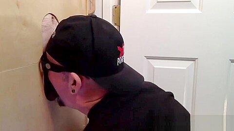 Trucker At The Gloryhole With a Load Of Cum