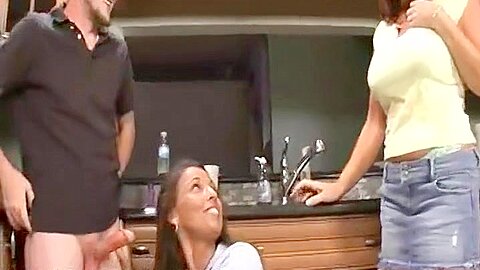 Two Milfs Share A Big Cock