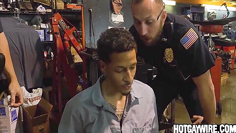 Two Officers Arrest A Guy Then Fuck Him ( 1) - Gay Porn 5 Min