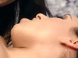 Two irresistible ladies engage in passionate lesbian sex in the office