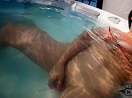 Underwater In A Rooftop Jacuzzi With Fresh New Girl Eveniya