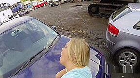 Uniformed Cop Fucks Blonde Outdoors