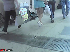Unrepeatable upskirt video with slim hottie
