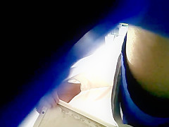 Upskirt at hospital admissions desk