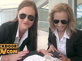 Veronica Leal And Tina Kay In Pov - Police Threeway With Horny Anal Hussies And