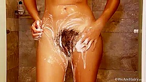 Vilma takes a sexy shower and masturbates after - WeAreHairy