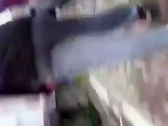 Walking cumshots on girl