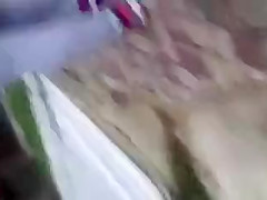 Walking cumshots on girl