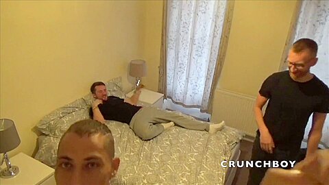 Webcam with slut fucked raw by 2 XXL cock - HomeWebCamera