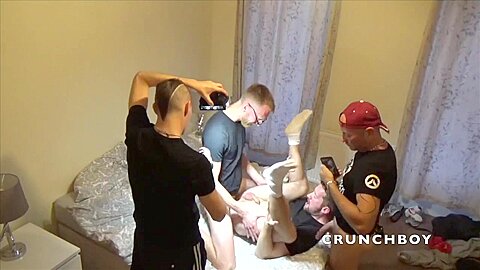 Webcam with slut fucked raw by 2 XXL cock - HomeWebCamera