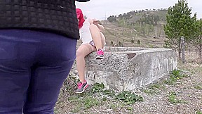Wet hairy pussy and gorgeous ass at an outdoor photo shoot  Fetish compilation behind the scenes 
