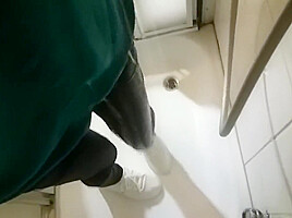 Wetlook fully clothed in shower
