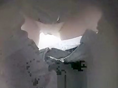 White panties girl caught peeing