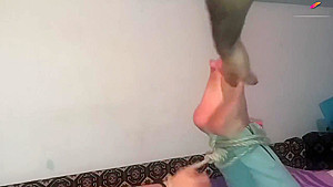 Wife hogtied and tickled
