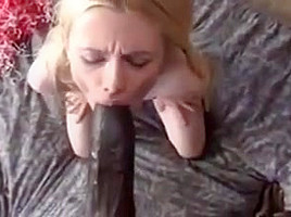 Willowy college girl fucks a black cock as thick as her arm 