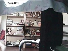 Woman caught enjoying herself9