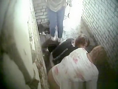 Womens Peeing Together
