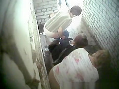 Womens Peeing Together