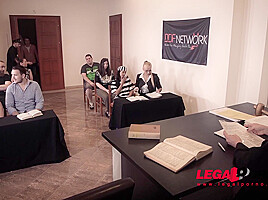 Xtreme court to jail orgy with Cathy Heaven, Kayla Green, Andreina De Luxe GP271 - PornWorld