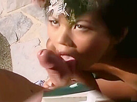 Young Asian Hottie Outdoor Sex