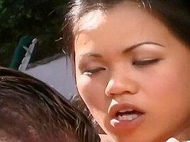 Young Asian Hottie Outdoor Sex