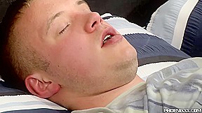 Young Casper Ellisand and Dwayne Adams anal fuck and cum