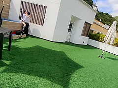 Young School Boys Have Sex On The School Terrace And Are Caught On A Security
