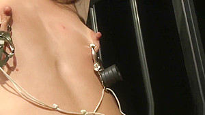 Young euro submissive toyed by lesbian babe