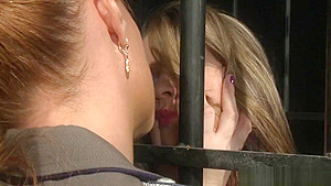 Young euro submissive toyed by lesbian babe