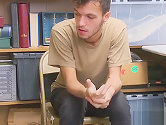 Young perp anally banged by an officer with a big dick
