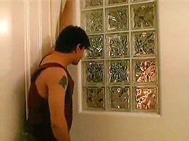 Young stud fucks hot chick in shower
