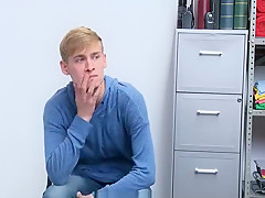 YoungPerps - Hot Black Security Officer Fucks A Cute Thief’s Tight Hole