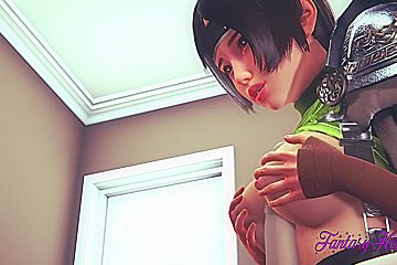 Yuffy Is Fucked And Stained With Cum With 3d Hentai, Final Fantasy Vii And Hentai 3d