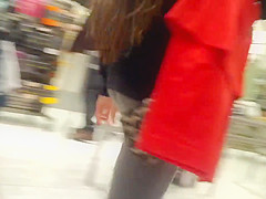 amazing gray leggings booty