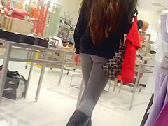 amazing gray leggings booty