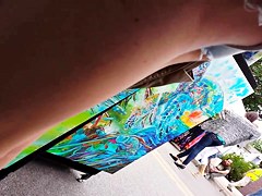 art fair hot shorts on a cute young hottie