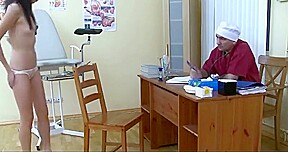 asian girl with doctor