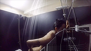 at the Gym Caught Hot Brunette Masturbating