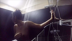 at the Gym Caught Hot Brunette Masturbating