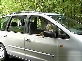 busty Milf picked up for backseat anal