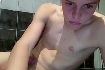 (bw) Aussie Sweet Cums On His Body