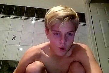 (bw) Aussie Sweet Cums On His Body