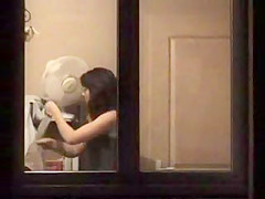 catches busty neighbours exposed tits